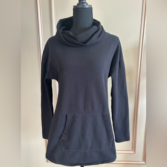 Calvin Klein Performance Black Cowl Neck Tunic Sweatshirt Women’s Size Small - Picture 2 of 6
